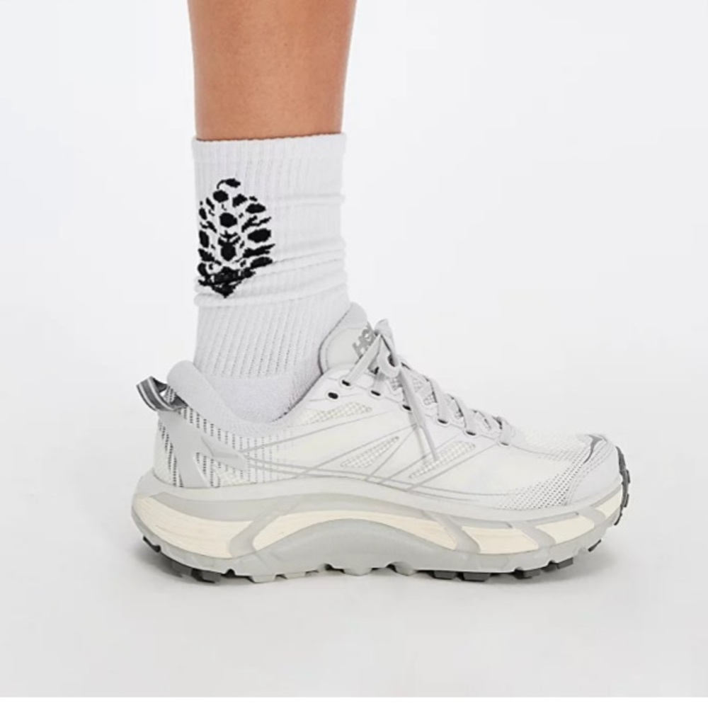 Hoka Mafate Speed 2 in Cosmic Grey and Alabaster